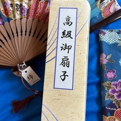 高級扇子　新品　　　木箱付きの画像