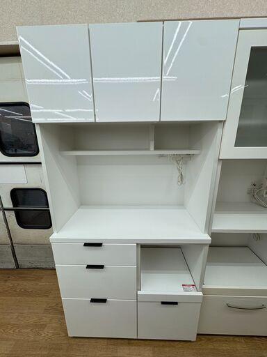 ☆リユースのサカイ春日部店☆KJ10967 ニトリ 食器棚 ホワイト H181
