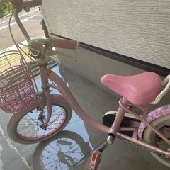 16インチ　子供用自転車　メゾピアノ　ピンク　補助輪もお渡ししますの画像