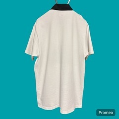 Supreme ボックスロゴ ラガーシャツ 白×黒 16SS Lサイズの画像