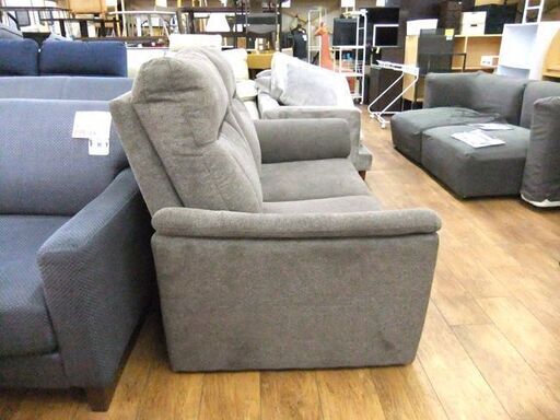 2人掛けソファ ニトリ ナルタ 幅142×奥行89×高さ95cm ハイバック 布張り ファブリック ブラウン系 ファブリック 2Pソフ