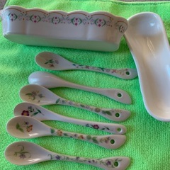 陶器スプーンセットの画像