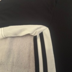 アディダスサッカーシャツTシャツ白ラインの画像