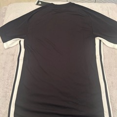 アディダスサッカーシャツTシャツ白ラインの画像