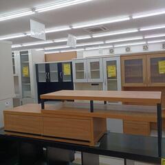 【ドリーム尾浜店】伸縮TV台 NA/BK　高さ(H)40.5×幅 (W)100～190× 奥行(D)39(cm)の画像