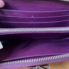 MIU MIU ミュウミュウ長財布　クロコダイル風レザーの画像