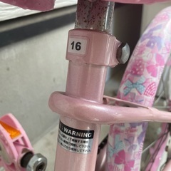 16インチ　子供用自転車　メゾピアノ　ピンク　補助輪もお渡ししますの画像