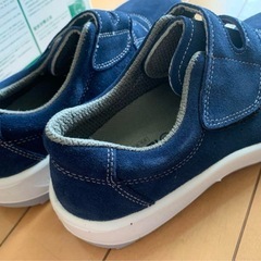  【新品未使用】安全靴 ミドリ ブルー24.5cm の画像