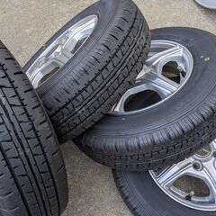 145/80R12 未使用品＋中古アルミホイールセットの画像