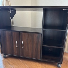 移動式テーブル&収納棚(幅900×奥行き360×高さ750)の画像