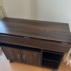 移動式テーブル&収納棚(幅900×奥行き360×高さ750)の画像