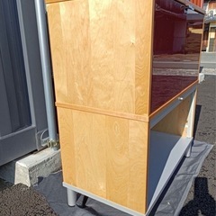 IKEA イケア EFFEKTIV 2段 キャビネット シャッター 両開き 北欧 棚  オールドイケア の画像