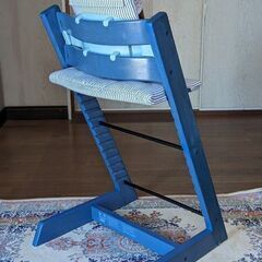 ●STOKKE 木製イス★ストッケ トリップトラップ ★ベビーセット(背あて＆ガード+専用クッション/カバー)付◎６ヶ月位～S/Ｎ４～岡崎市～手渡し◎の画像