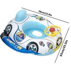 【新品】浮き輪　ハンドル　車　の画像