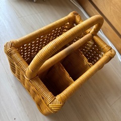 かご　ラタン　バスケットの画像