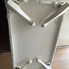 🉐②折りたたみテーブル　白の画像