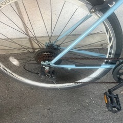 ５J27　クロスバイク６段変速　自転車専門店の中古車です★　【消費税込み・防犯登録６００円込み】の画像