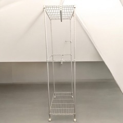 おしゃれ ワードローブ スチールラック アイリスオーヤマ 幅75 メタルラック 収納ラック メタル製ラック 収納棚 新生活　現状品の画像
