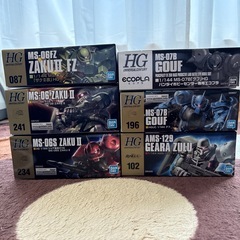 ガンプラ HGUCシリーズ11個セットの画像