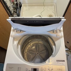 SHARP 洗濯機 4.5kgの画像