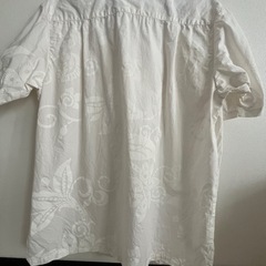 PAKAJI 半袖アロハシャツ S  オフホワイト 花柄 メンズの画像