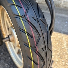 ホンダ ディオ AF62  タイヤ前後新品！エアクリーナーフィルター新品！の画像