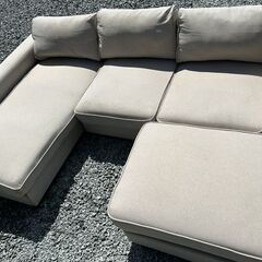 カウチ付きのコーナーソファを差し上げます！の画像