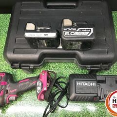 日立 HITACHI  WH14DDL2 インパクトドライバ 14.4Ｖ バッテリ×2 充電器  中古 【ハンズクラフト沖縄豊見城店】の画像