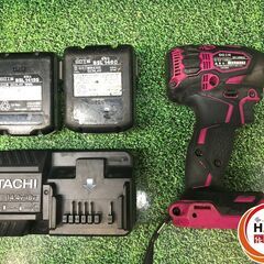 日立 HITACHI  WH14DDL2 インパクトドライバ 14.4Ｖ バッテリ×2 充電器  中古 【ハンズクラフト沖縄豊見城店】の画像