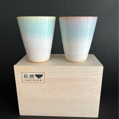 【新品未使用】Afternoon Tea 萩焼SHUTOUENペアカップの画像