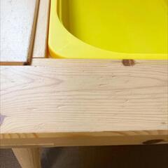 （引き取り限定）IKEAキッズテーブル&イス2脚セットの画像