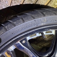 AKUZA 20インチ ホイール 
pcd100 pcd114.3 5h タイヤバリ溝の画像