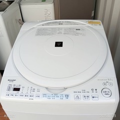 🉐決算🈹T50★送料設置無料　SHARP人気モデル　洗濯機　8㌔洗濯　　乾燥4.5㌔の画像