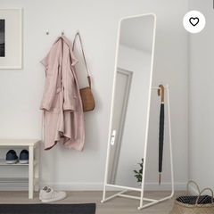IKEA  全身鏡　ラック付きの画像