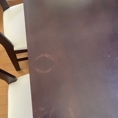 食卓テーブル椅子4脚セットの画像