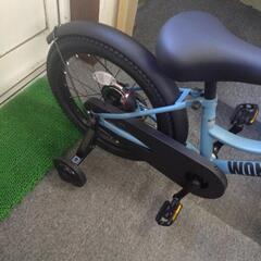 早い者勝ち！今季ラスト入荷！新車　引取限定　子供自転車　WONKA　18インチ　マットブルーグレーの画像