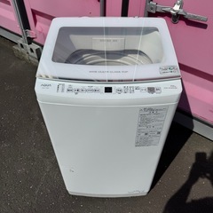 🉐決算🈹Z027★2022年製★アクア　洗濯機　7KG ガラス　インバーター　大型の画像