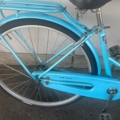 ７J19　ホームサイクル２７サイズ　後タイヤ、カギが新品です。自転車専門店の中古車です★　【消費税込み・防犯登録６００円込み】の画像