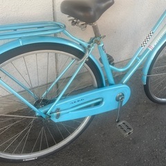 ７J19　ホームサイクル２７サイズ　後タイヤ、カギが新品です。自転車専門店の中古車です★　【消費税込み・防犯登録６００円込み】の画像