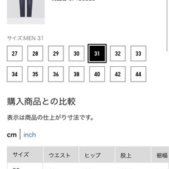 メンズスキニーデニム UNIQLO　31インチの画像