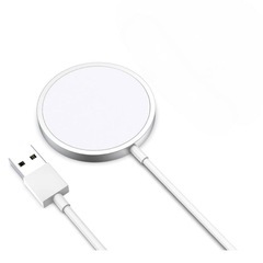 マグネット式ワイヤレス充電器 15W急速充電器 USB Type-A、Type-C変換端子付きの画像