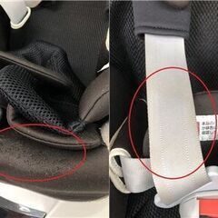 ss7677　エールベベ チャイルドシート クルットNT ブラウン AILEBEBE KURUTTO NT 茶 回転 新生児～4歳頃 0-18kg 幌付き 乳児用 幼児用 ベビーシート チャイルドシート 中古の画像