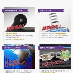 スーツケース　Mサイズ　拡張可能　4〜7日用の画像