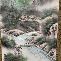 掛け軸　風景画の画像