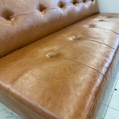 【ジャングルジャングル堺初芝店】　3人掛けソファ　ソファーベッド　ブラウン　 幅1700mm × 奥行880mm × 高さ690mm　堺市（東区　西区　北区　南区　堺区　美原区）高石市　泉大津市　忠岡町　和泉市　松原市　大阪狭山市の画像