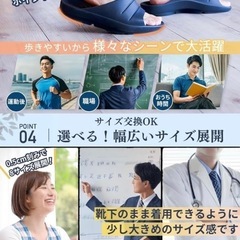 アーチサポートサンダル 甲薄 幅狭 厚底 オフィス ルームシューズ 26.0cmの画像
