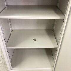 中古　良品　片開きスチール書庫　3段　オフィス キャビネット　貴重品収納庫　小物収納庫　 鍵付 幅515×奥行380×高さ880mm 　日本製　愛知県 一宮市 名古屋 稲沢 江南 岩倉 岐阜 羽島 各務ヶ原 三重 愛知 グッドプライス一宮の画像