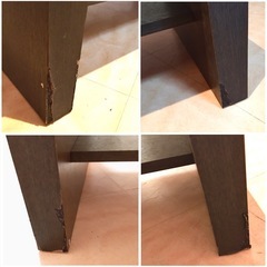 テーブル ローテーブル 木製 茶色 ブラウンの画像