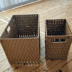 オシャレ収納カゴ　大小セット🎵の画像