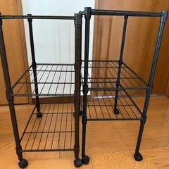 ニトリのスチールラック　2個セット　中古の画像